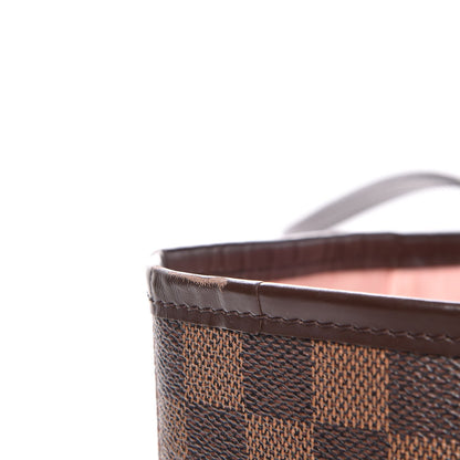 Louis Vuitton Damier Ebene Neo Neverfull MM Rose Ballerine 9 of 14
