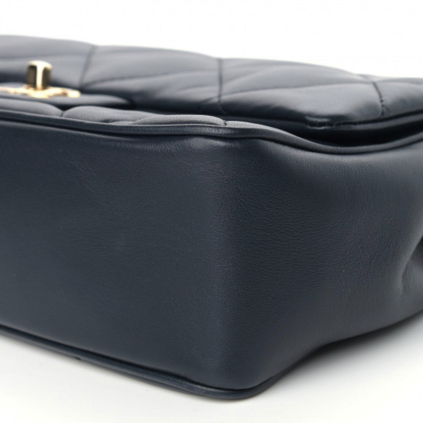 Chanel Lambskin Quilted Easy Carry Flap Navy 9 of 9