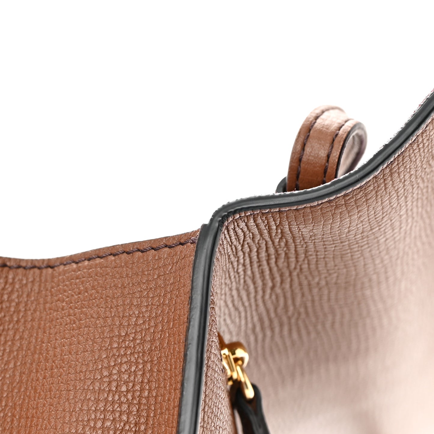 Derby Calfskin House Check Small Macken Crossbody Bag Tan