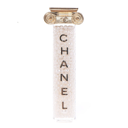 Chanel Pearl Ancient Greek Column Brooch Gold 1 of 5