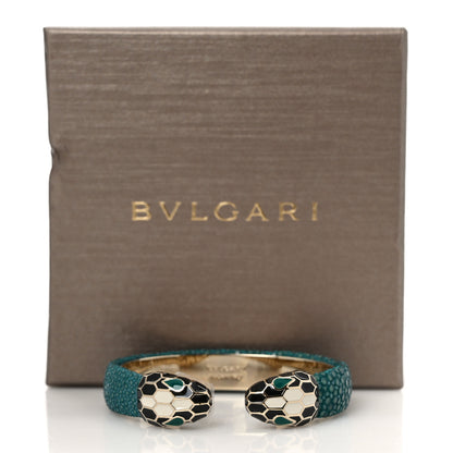 Bulgari Galuchat Serpenti Forever Bracelet Green 6 of 6