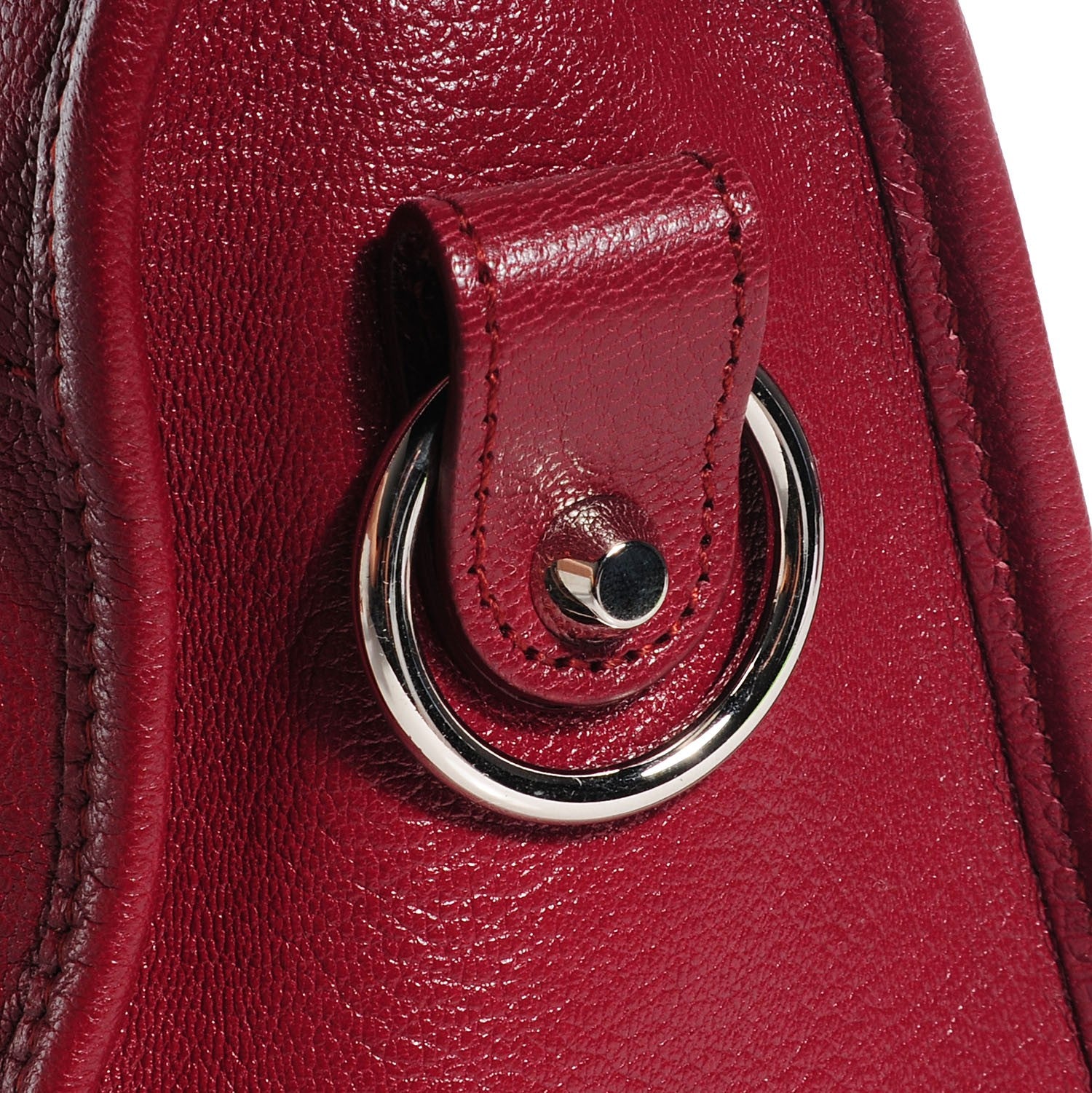 Balenciaga Chevre Silver Metallic Edge Hardware City Rouge Brique Rouge Grenade 9 of 17