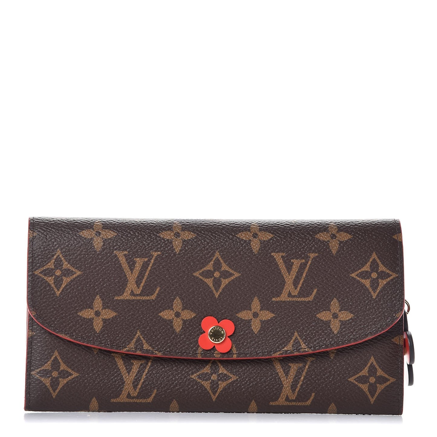 Monogram Bloom Flower Emilie Wallet Coquelicot
