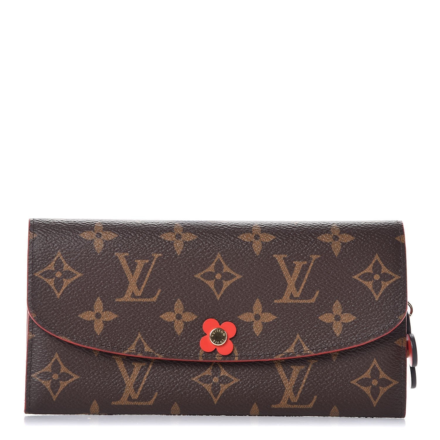 Louis Vuitton Monogram Bloom Flower Emilie Wallet Coquelicot 1 of 7