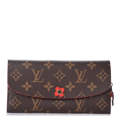 Louis Vuitton Monogram Bloom Flower Emilie Wallet Coquelicot 1 of 7