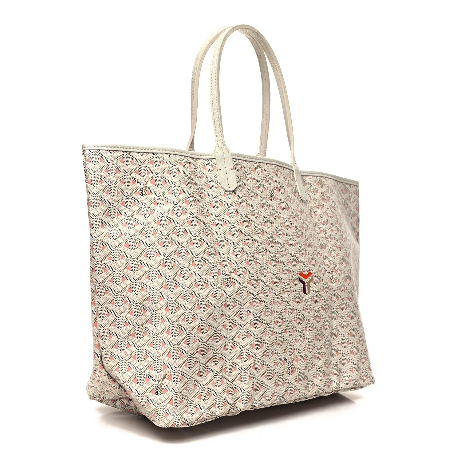 Goyard Goyardine Saint Louis Claire Voie PM White Pink 4 of 11