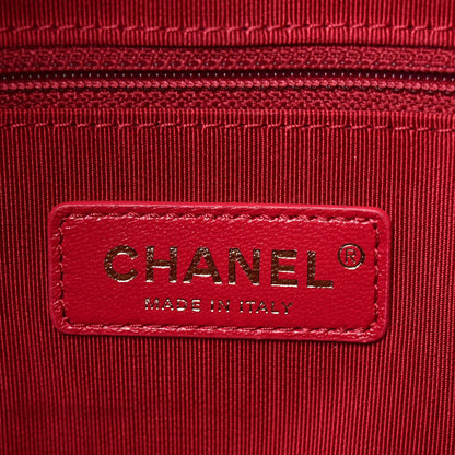 Chanel Shiny Aged Calfskin Shopping Bag Red 6 of 8
