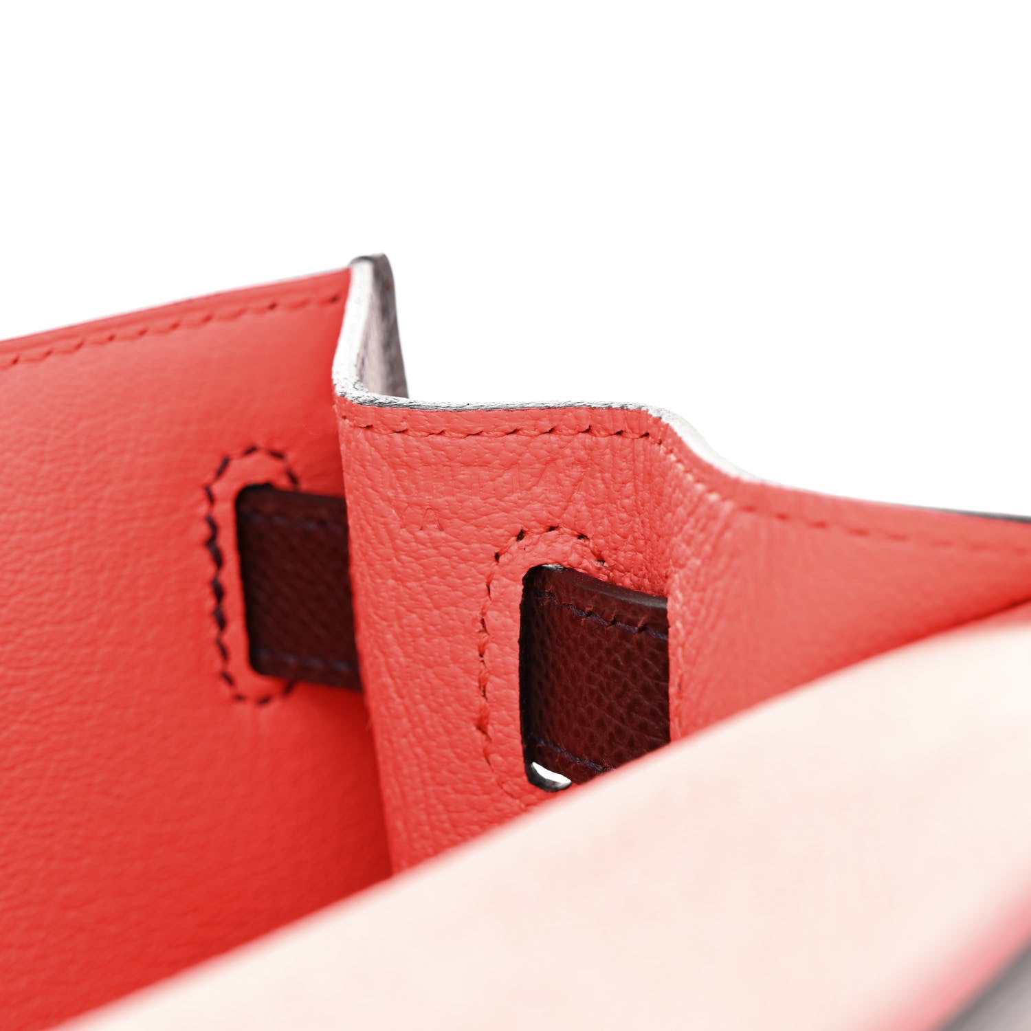 Hermes Epsom Casaque Kelly Sellier 28 Rouge Sellier Bleu Indigo Rose Texas 7 of 14