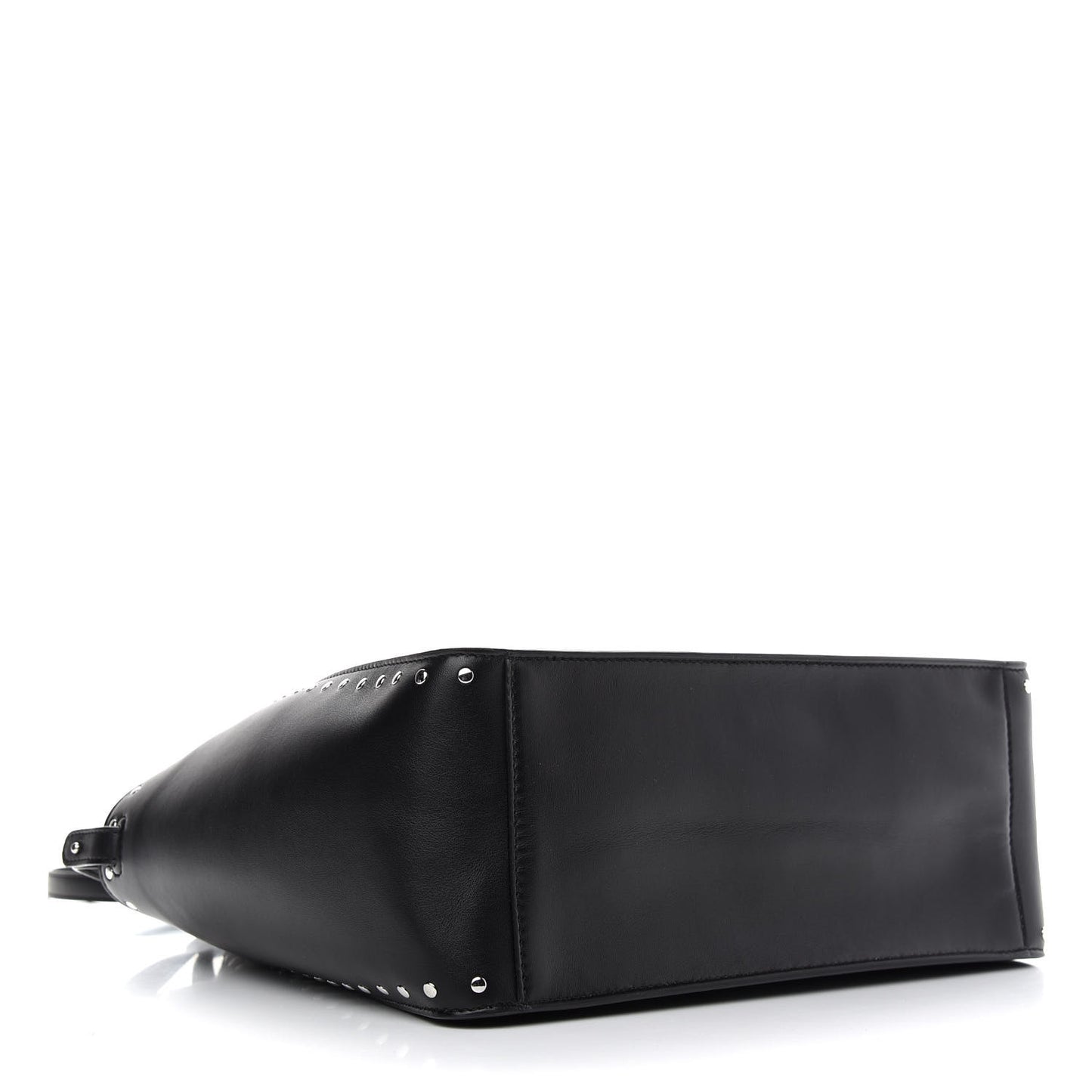 Eco Alter Nappa Studded East West Perforated Tote Black