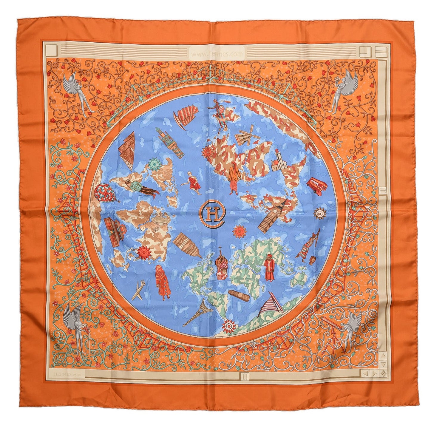 Silk Printed Scarf 90