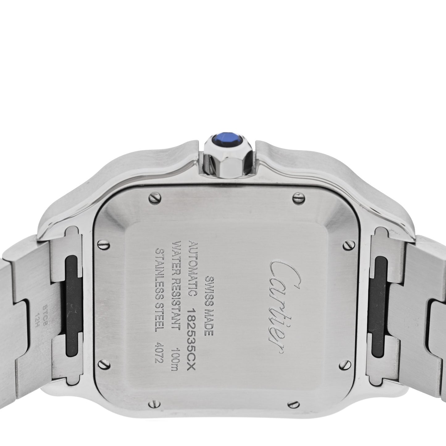 Stainless Steel 39.8mm Santos De Cartier Automatic Watch
