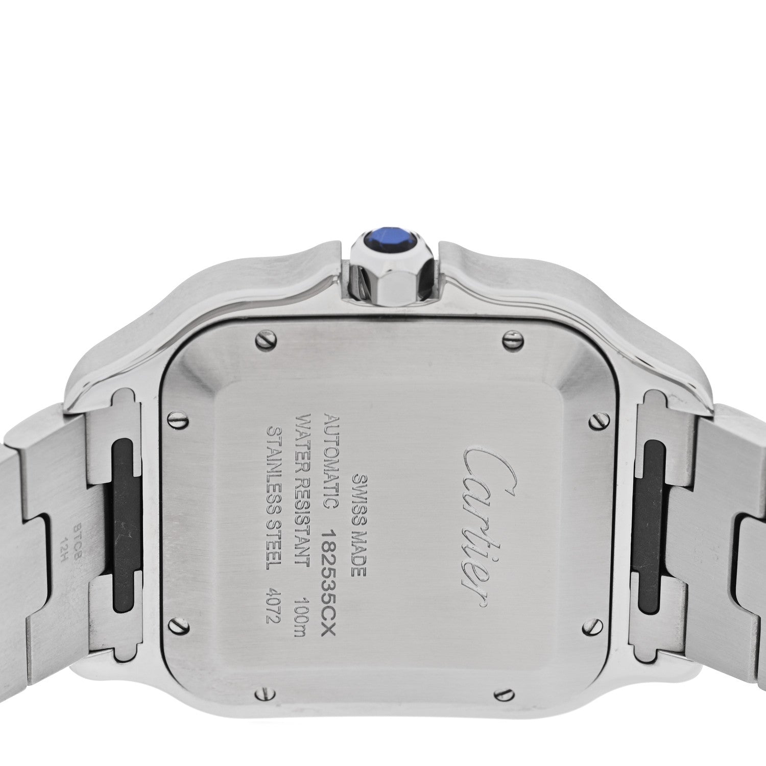 Cartier Stainless Steel 39.8mm Santos De Cartier Automatic Watch 4 of 5