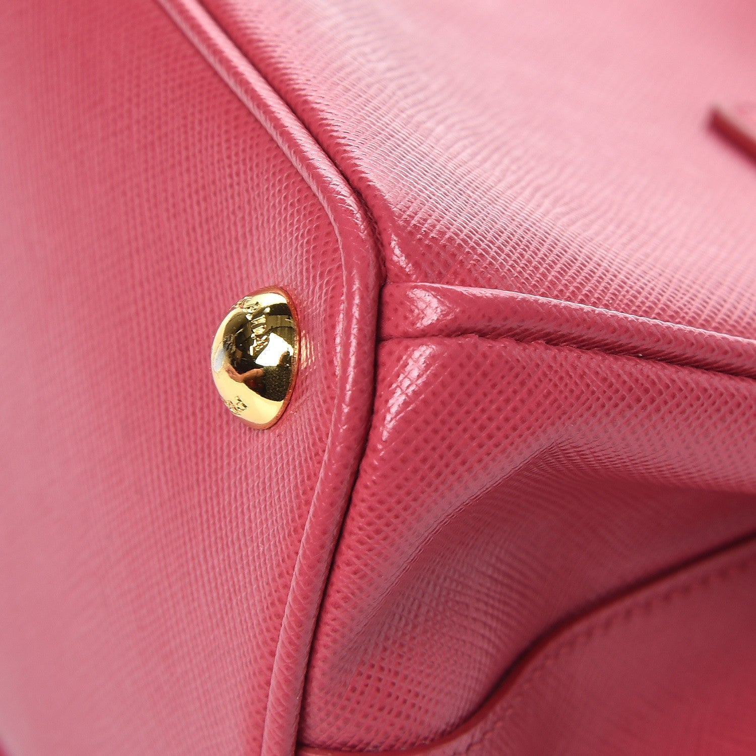Prada Saffiano Mini Galleria Double Zip Tote Peonia 11 of 13