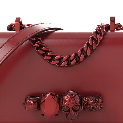 Alexander McQueen Calfskin Mini Jeweled Knuckle Satchel Red 8 of 10
