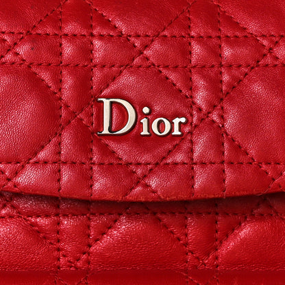 Christian Dior Lambskin Cannage Small Stardust Backpack Red 12 of 12