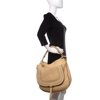 Chloe Calfskin Large Marcie Hobo Beige 2 of 16