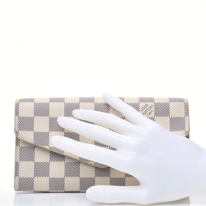 Louis Vuitton Damier Azur Sarah Wallet NM 2 of 17