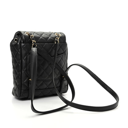 Chanel Calfskin Quilted Mini Urban Spirit Backpack Black 3 of 10