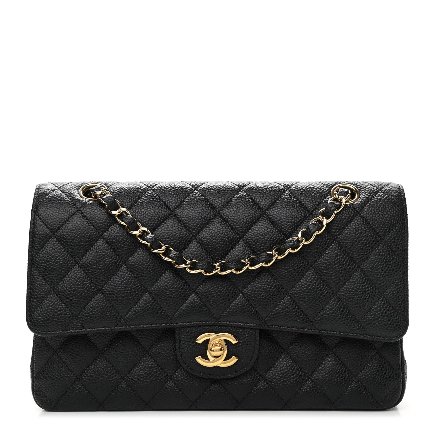 Chanel Caviar Quilted Medium Double Flap Black 1 of 10