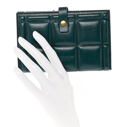 Bottega Veneta Calfskin Padded French Wallet Green 2 of 8