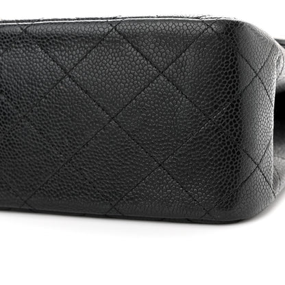 Chanel Caviar Quilted Jumbo Double Flap Black 10 of 12