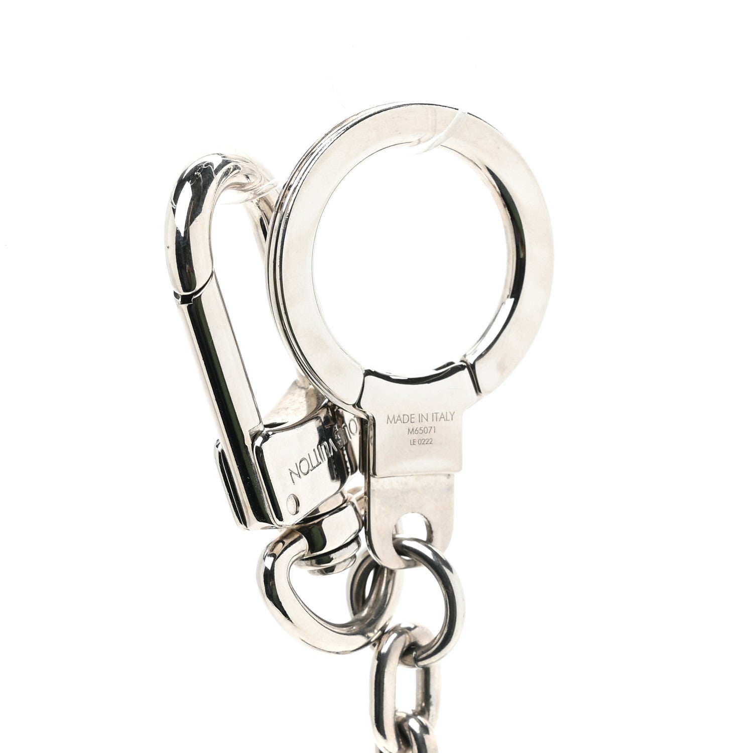 Louis Vuitton LV Facettes Bag Charm Key Holder Silver 3 of 3