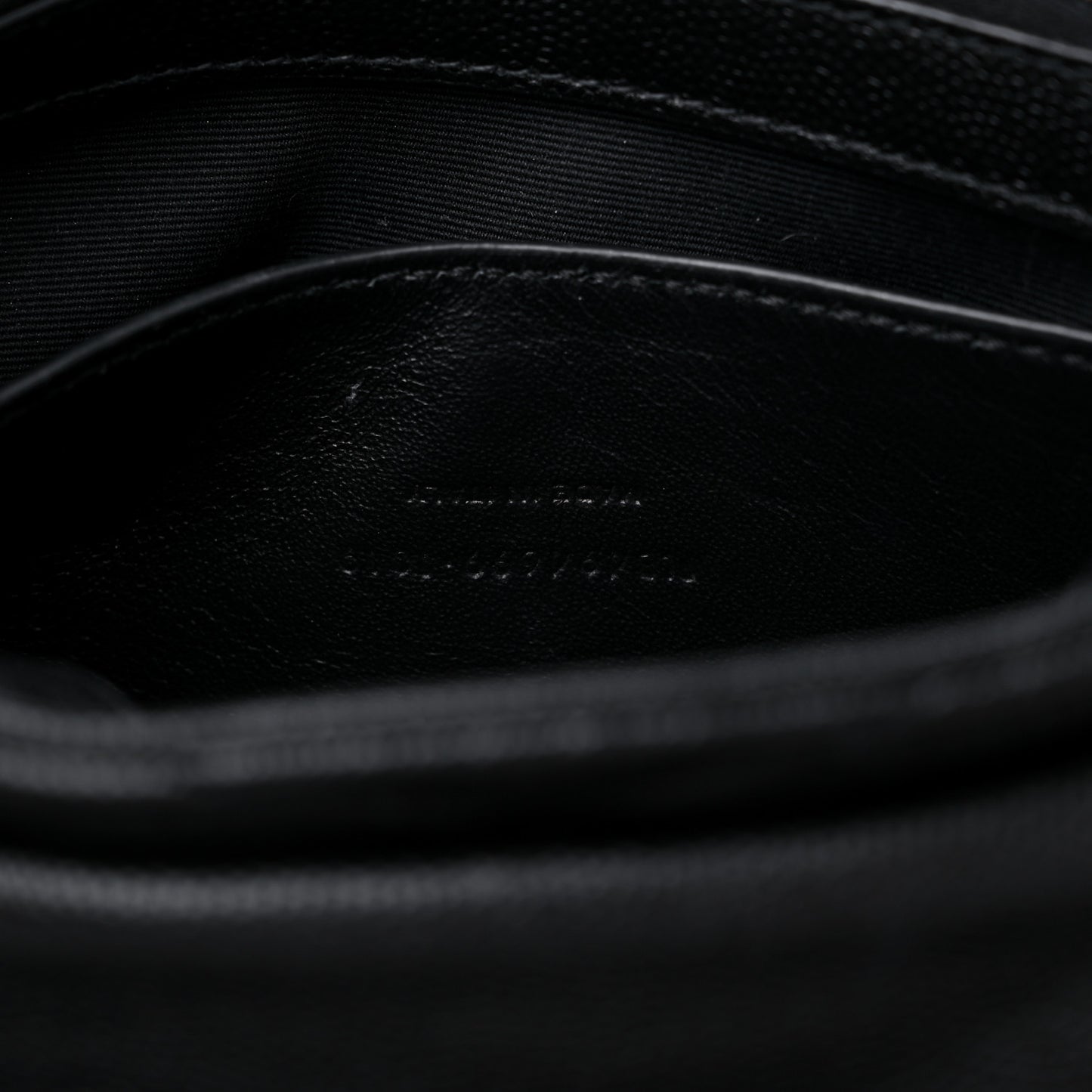 Grain de Poudre Calfskin Y Quilted Monogram Small Loulou Chain Satchel Black