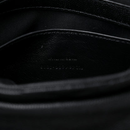 Saint Laurent Grain de Poudre Calfskin Y Quilted Monogram Small Loulou Chain Satchel Black 8 of 10