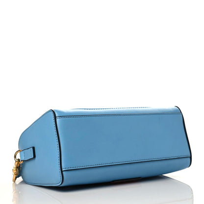 Valentino Garavani Vitello VLogo Boston Bag Blue 4 of 8