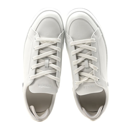 Hermes Calfskin Suede Goatskin Mens Kid Sneakers 43 White 2 of 9