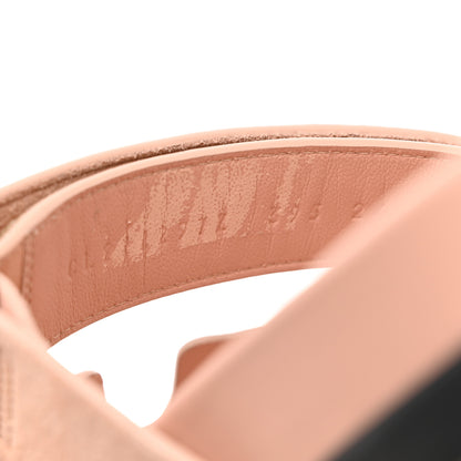 Hermes Suede Goatskin Womens Chypre Sandals 39.5 Nude 9 of 12