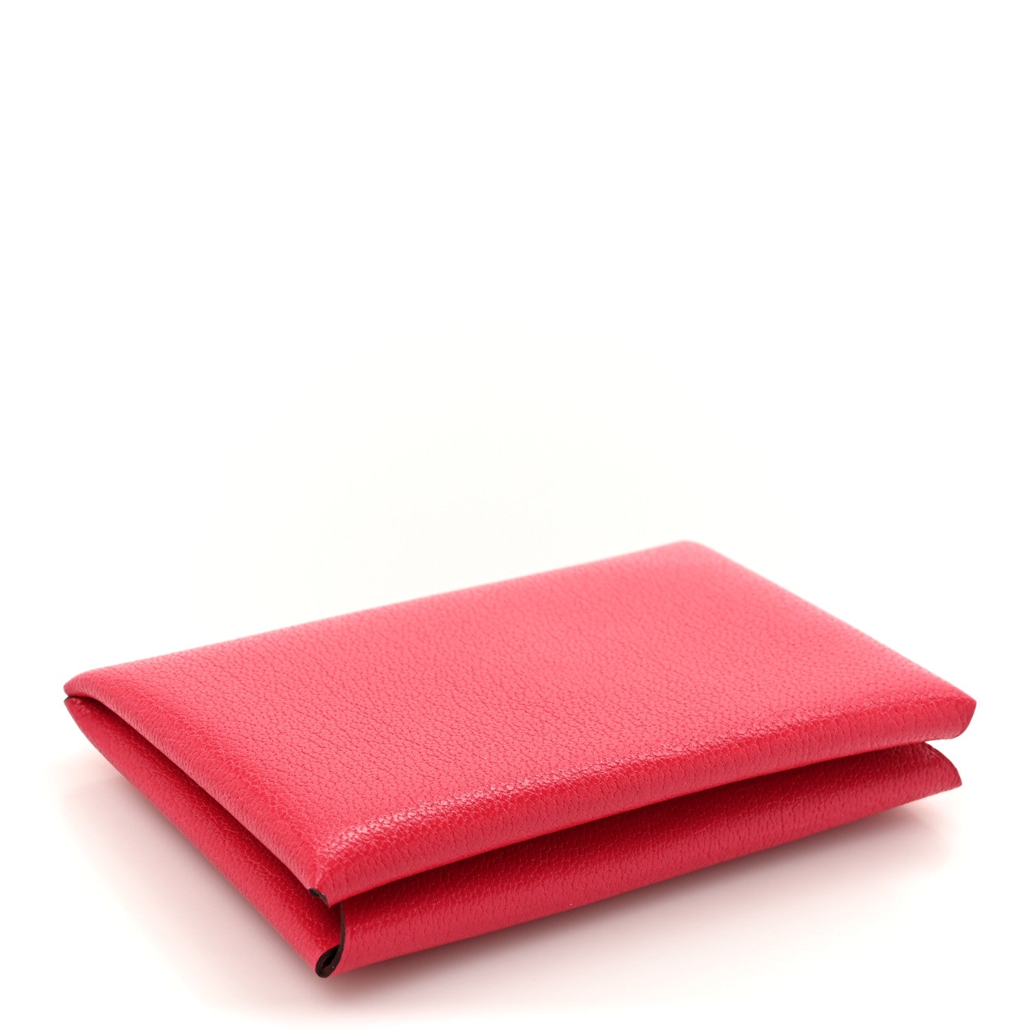 Hermes Chevre Mysore Calvi Card Case Rose Extreme 4 of 7