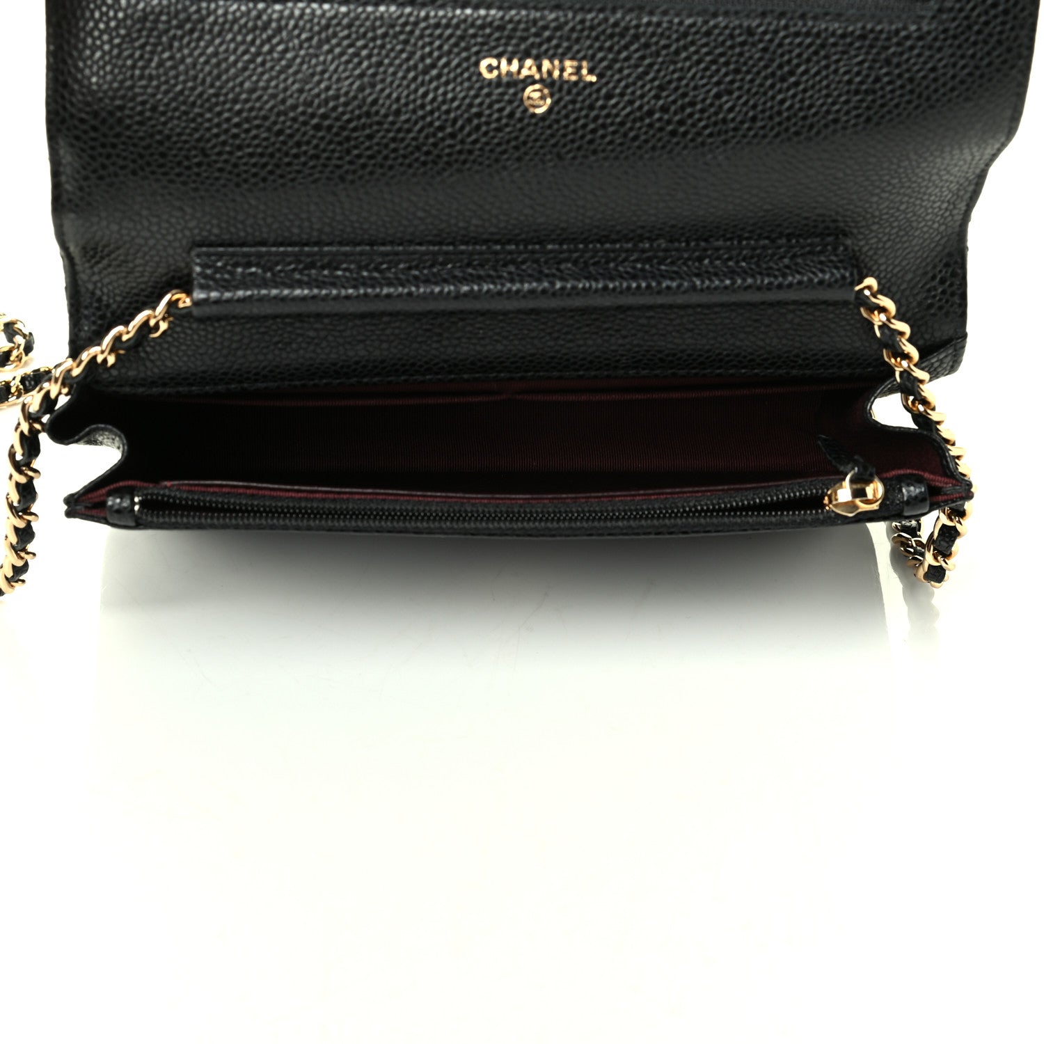 Chanel Caviar Quilted Wallet On Chain WOC Black 4 of 7