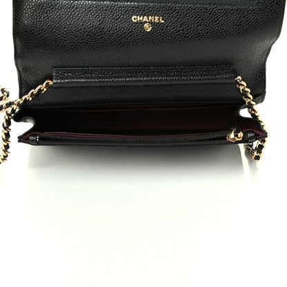 Chanel Caviar Quilted Wallet On Chain WOC Black 4 of 7