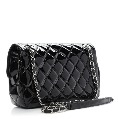 Chanel Patent Quilted Large Coco Shine Flap Black 3 of 10