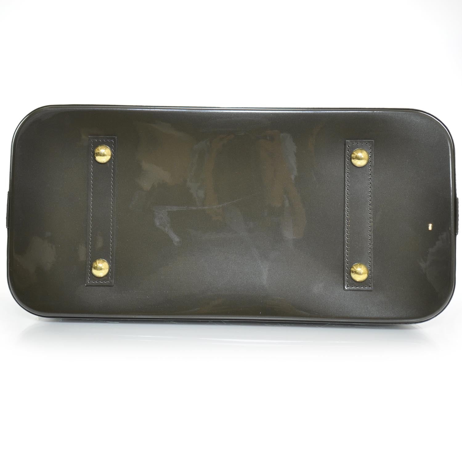 Louis Vuitton Vernis Alma MM Vert Bronze 5 of 9