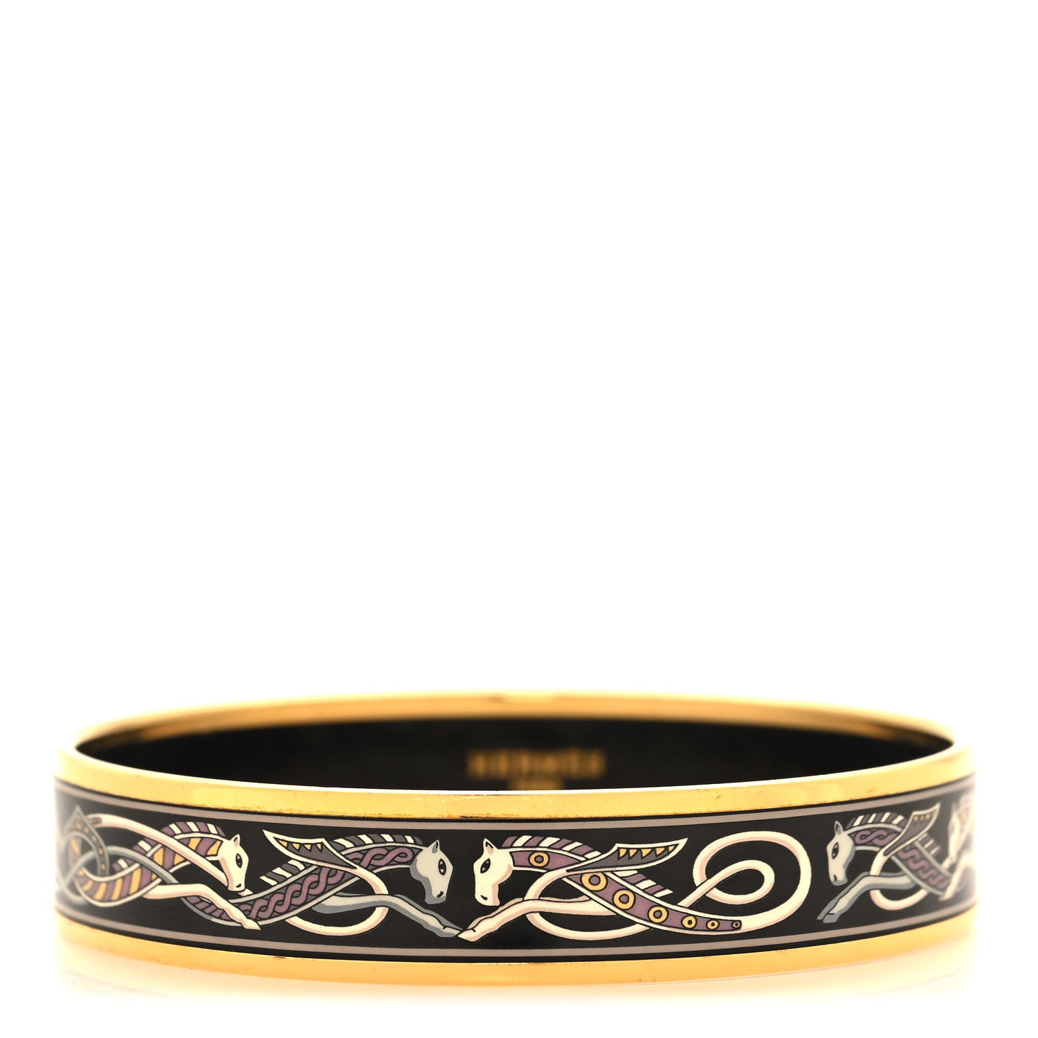 Hermes Enamel Printed Narrow Bracelet 70 1 of 6