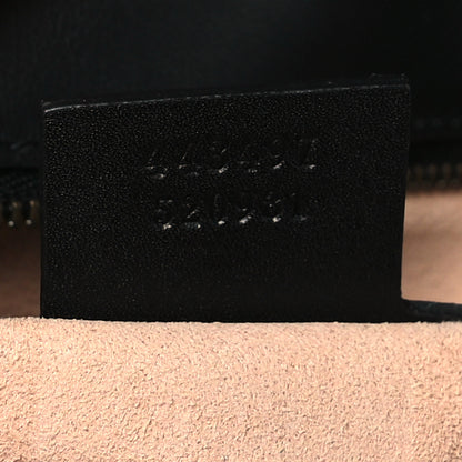 Gucci Calfskin Matelasse Studded Small Pearly GG Marmont Shoulder Bag Black 7 of 9