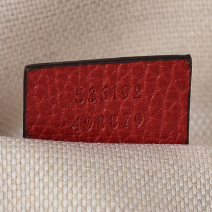 Gucci Pebbled Calfskin Soho Chain Backpack Red 9 of 9
