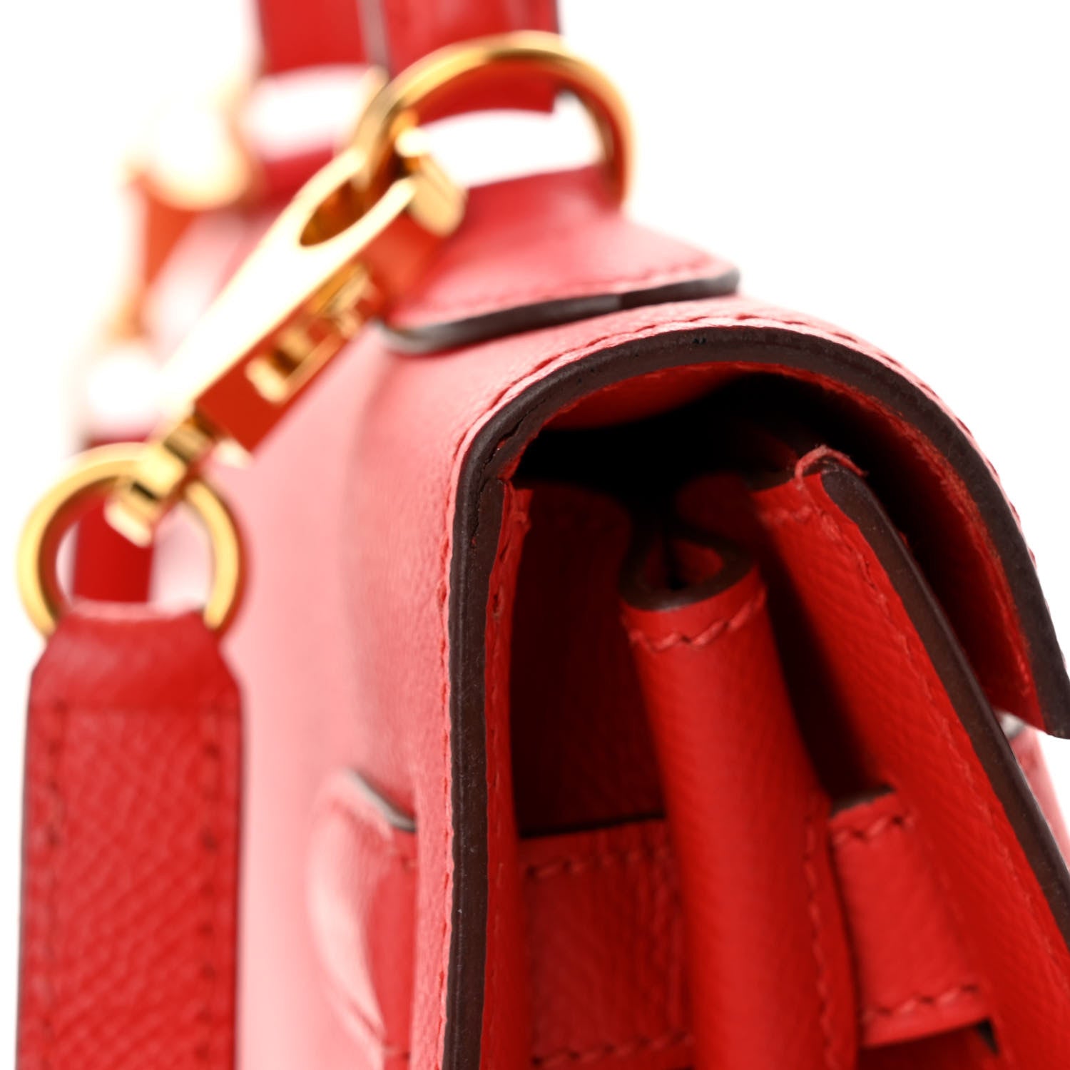 Hermes Epsom Kelly Sellier 32 Rouge Tomate 12 of 12