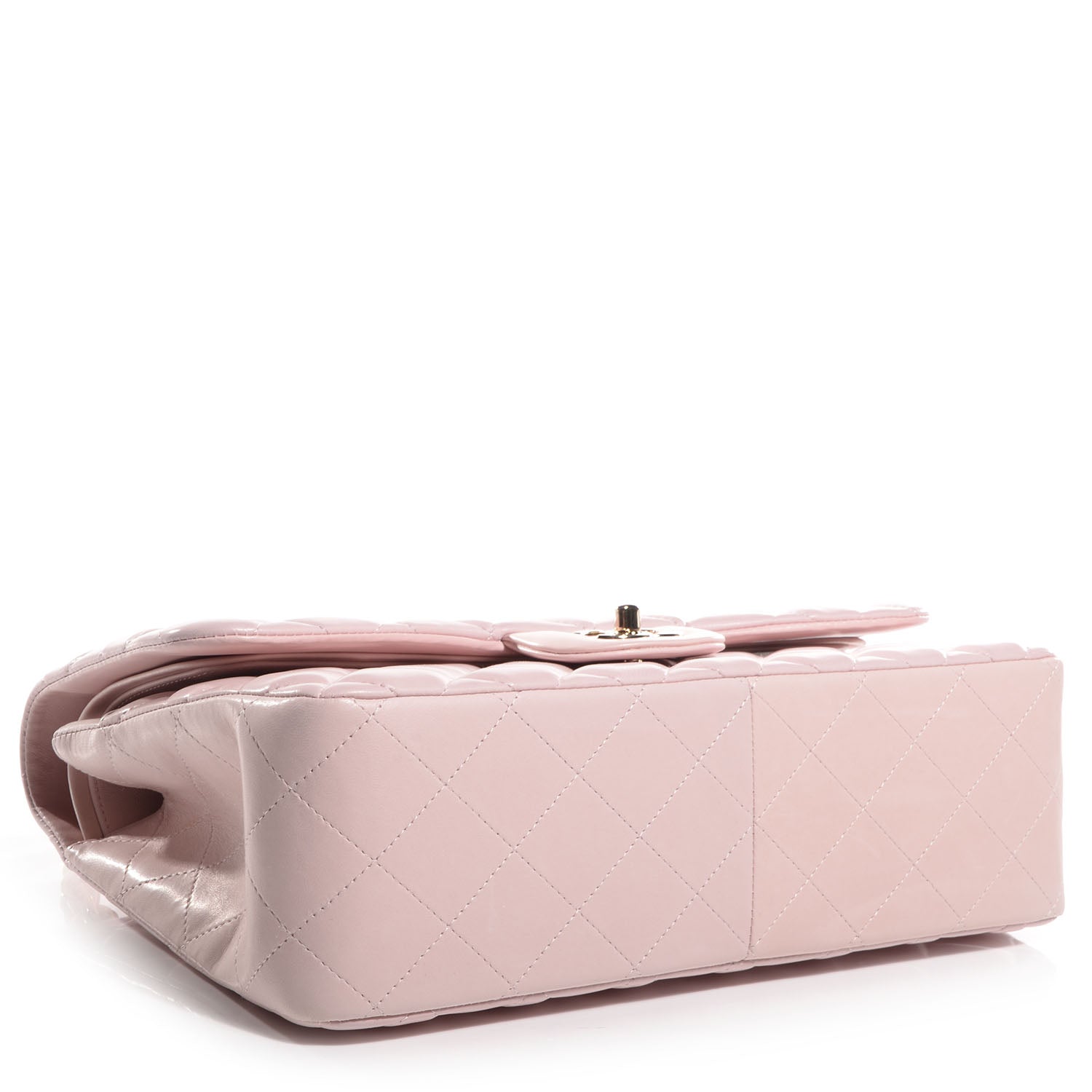 Chanel Lambskin Quilted Jumbo Double Flap Light Pink 4 of 9