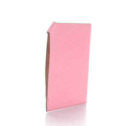 Hermes Chevre Mysore Tarmac PM Passport Holder Rose Confetti 3 of 8