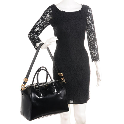 Givenchy Shiny Lord Calfskin Medium Antigona Black 2 of 12