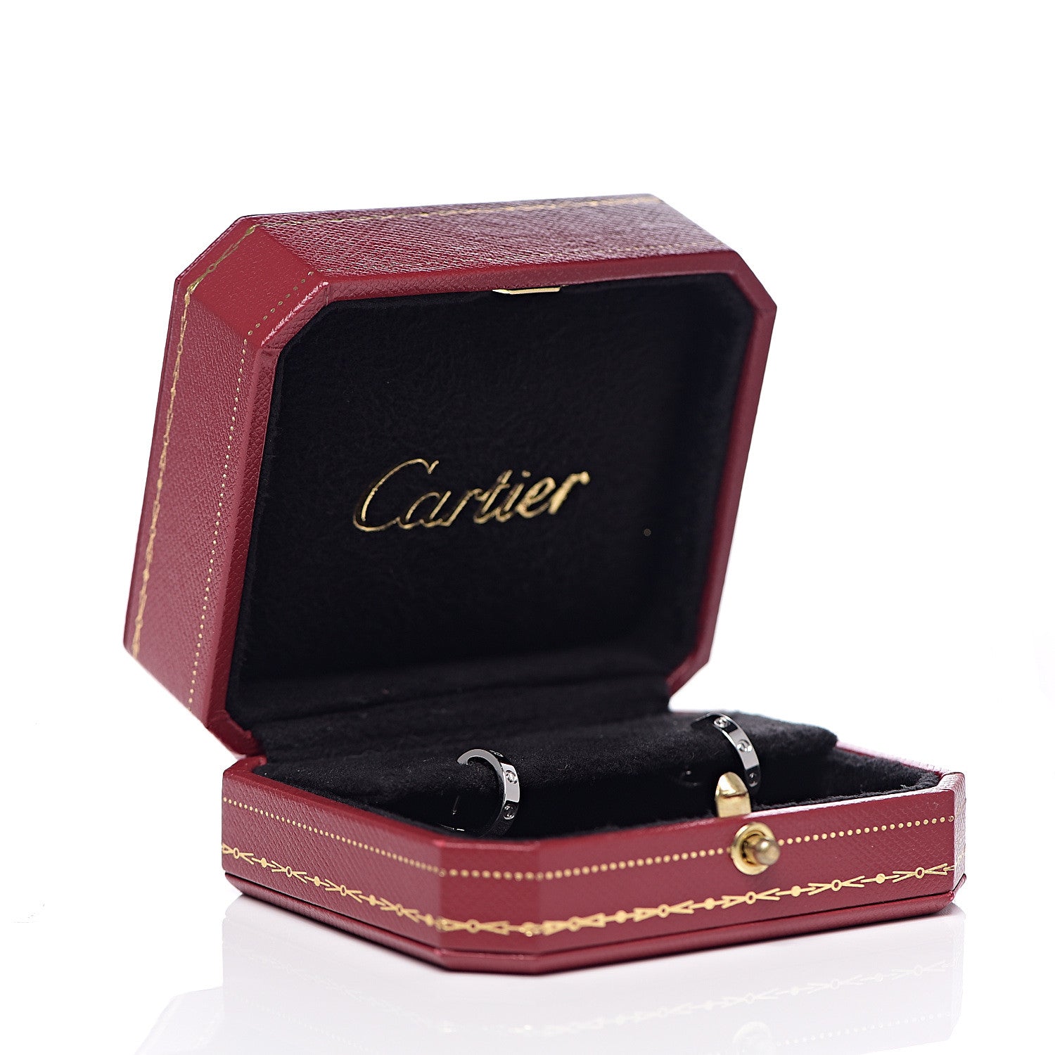 Cartier 18K White Gold Small LOVE Hoop Earrings 7 of 7