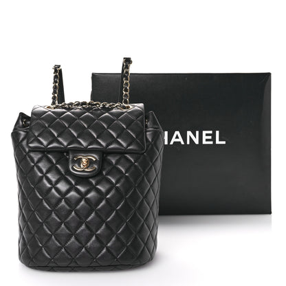 Chanel Lambskin Quilted Small Urban Spirit Backpack Black 11 of 11