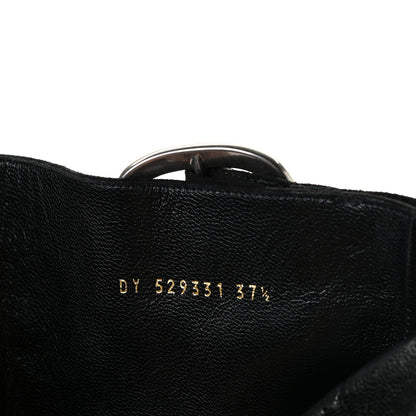 Saint Laurent Suede Joplin Buckle 105 Booties 37.5 Black 13 of 15