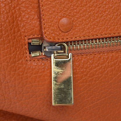 Chloe Grained Calfskin Brooke Satchel Orange 11 of 17