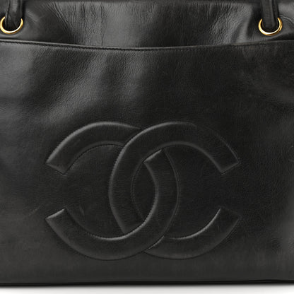 Chanel Lambskin CC Tote Black 9 of 15