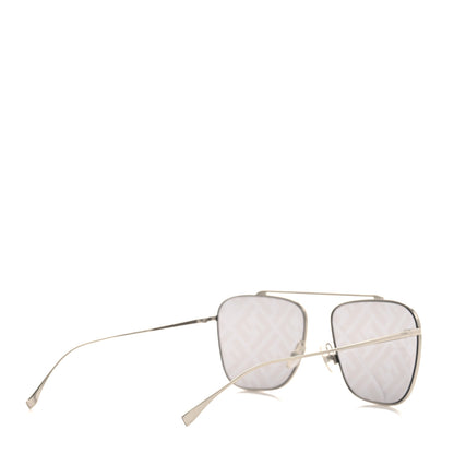 Fendi Metal Aviator Sunglasses FF0406/S Silver 4 of 7