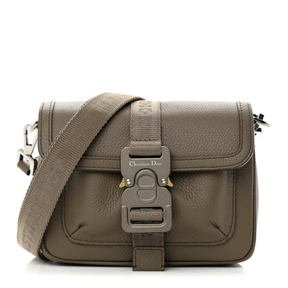 Christian Dior Grained Calfskin Mini Hit The Road Bag Brown 1 of 12